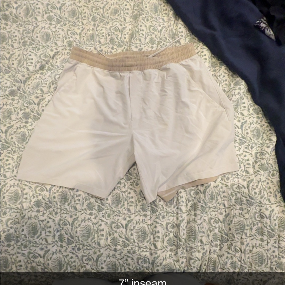 lululemon athletica Cream Athletic Shorts